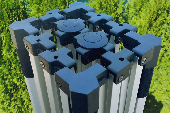 sulankstomos palapinės bazos