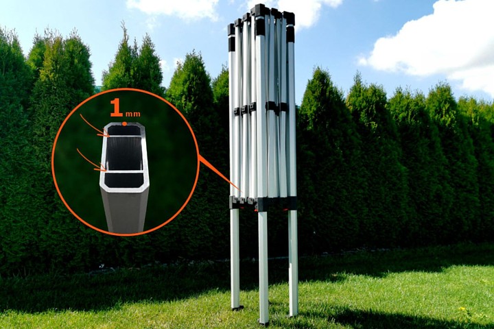 sulankstomos palapinės