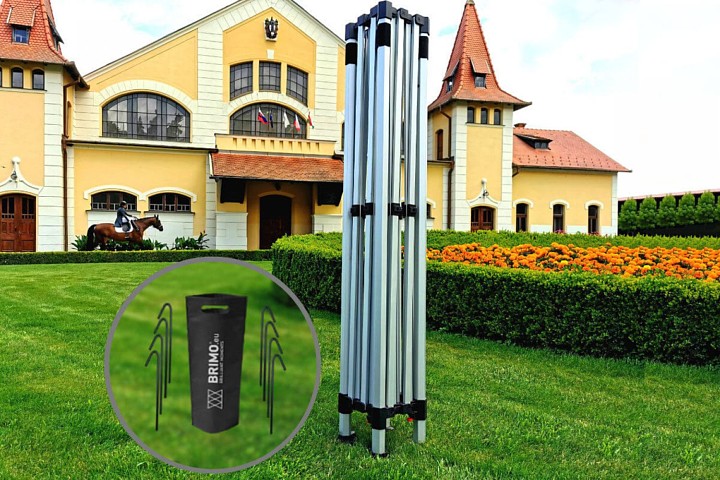 sulankstoma pavėsinė