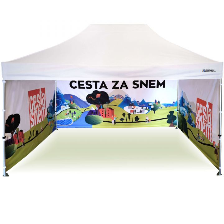 Neperšlampama vakarėlių palapinė su UV apsauga